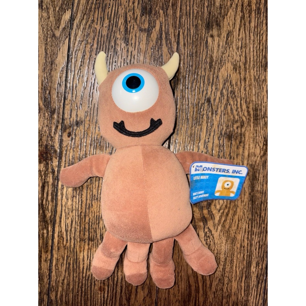NWT 2001 Disney Store Monsters Inc Mike's Teddy Bear Buddy Little Mikey Plush